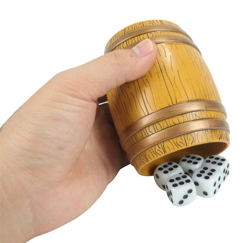 2021 Simulation Barrel Dice Cup Wooden Dice Cup For Yahtzee Games Other