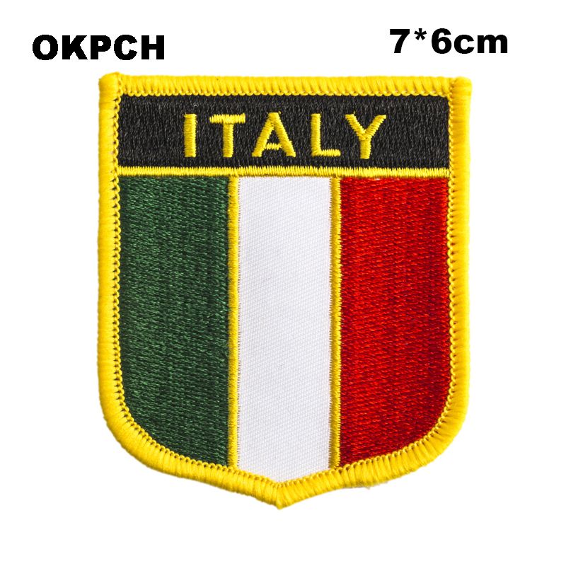 Italian National Flag Iron On Patch Embroidered Badge Available - Foto 5
