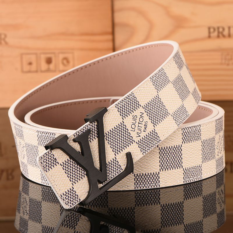 white louis vuitton belt dhgate 2020 2019 Belt High Quality Genuine Leather Black And White Color Cowhide Belt For Mens Luxury ...