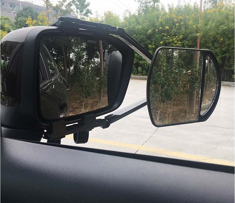 RV Mirror Extension RV Caravan Rearview Glass Car Adjustable Angle Side Mirror Clip On Blind