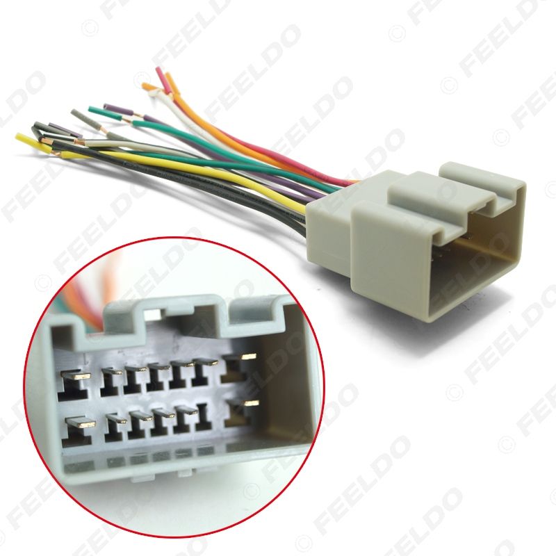 Car OEM Audio Stereo Wiring Harness Adapter For Chevrolet Sail2010