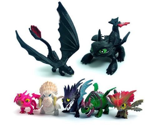 2020 Set PVC Cartoon Dragon Character Action Figure Toy Doll From ...