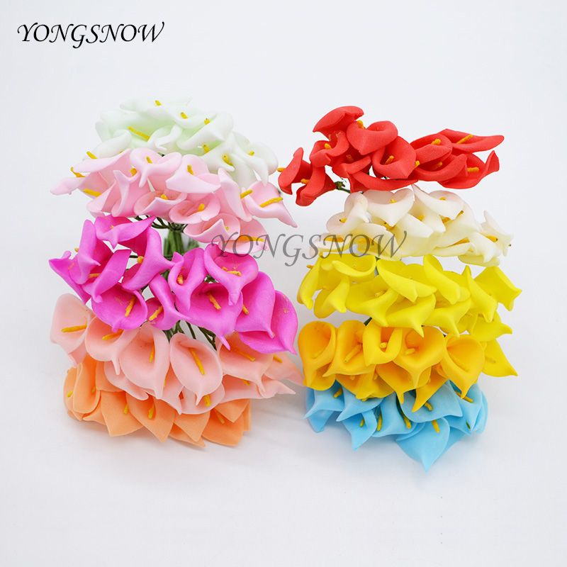 2019 Lower Baby Shower Favors 2 2 5cm Diy Mini Calla Lily Pe Foam