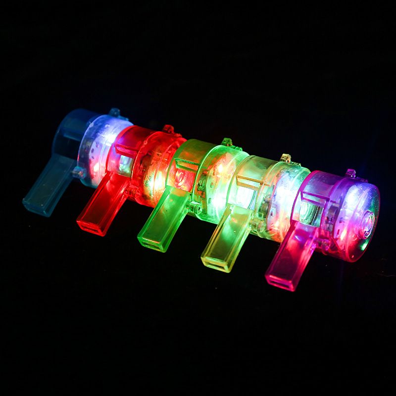 Luminous Whistle Flashing Whistle Colorful LED Light Up Fun Glow In The