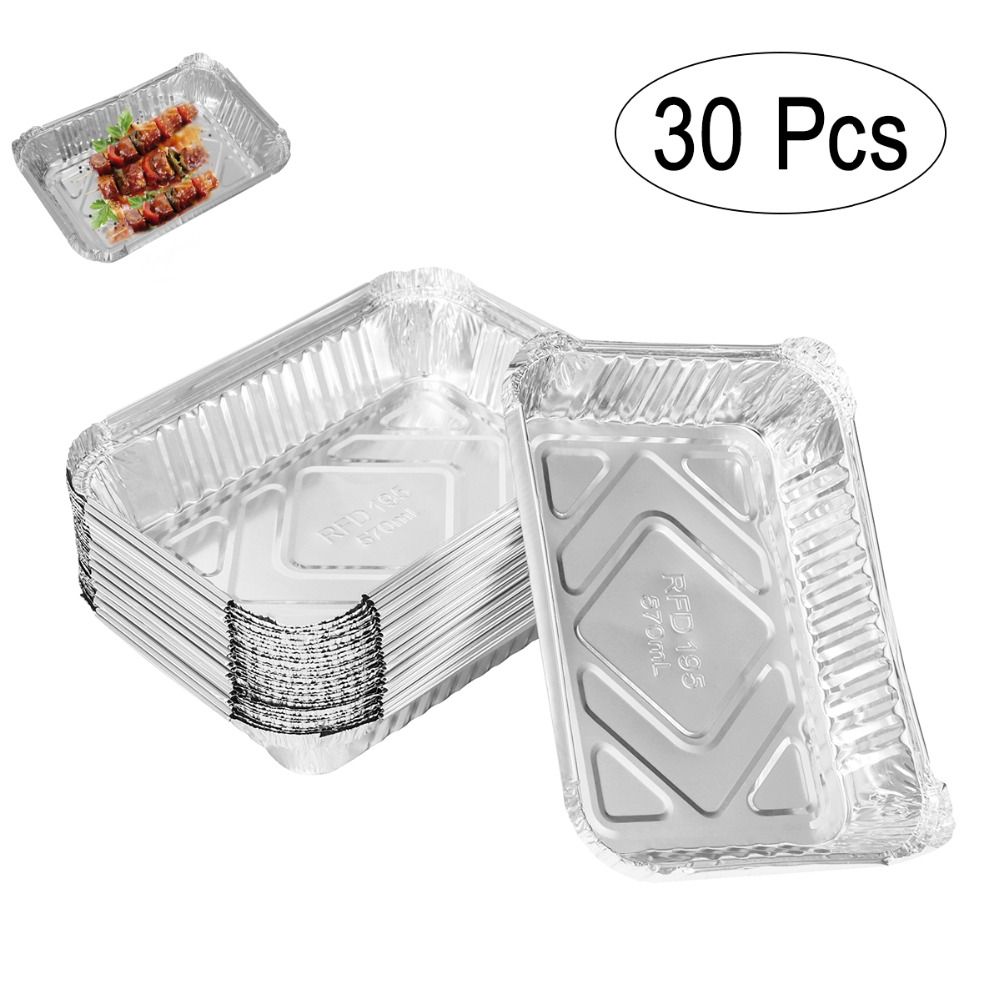 2021 Disposable BBQ Drip Pan Tray Aluminum Foil Tin Liners For Grease