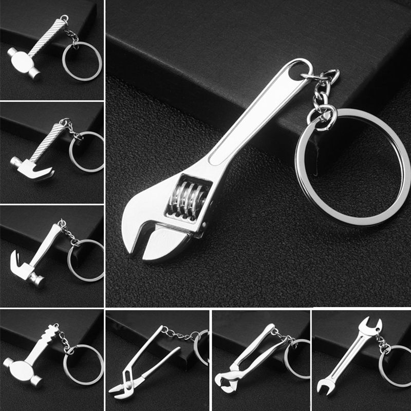 2021 Creative Gift Wrench Tool Keychain Metal Keychains Key Ring