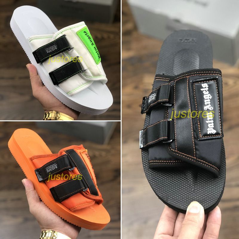 2019 New Arrival Suicoke Edition Patch Slides Logo Sandal Palm Angels Summer Gladiator Sandal 