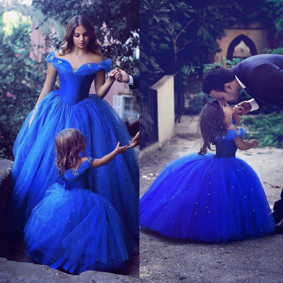 cinderella royal blue dress