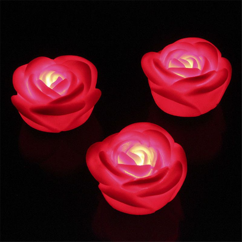 colorful led candle romantic