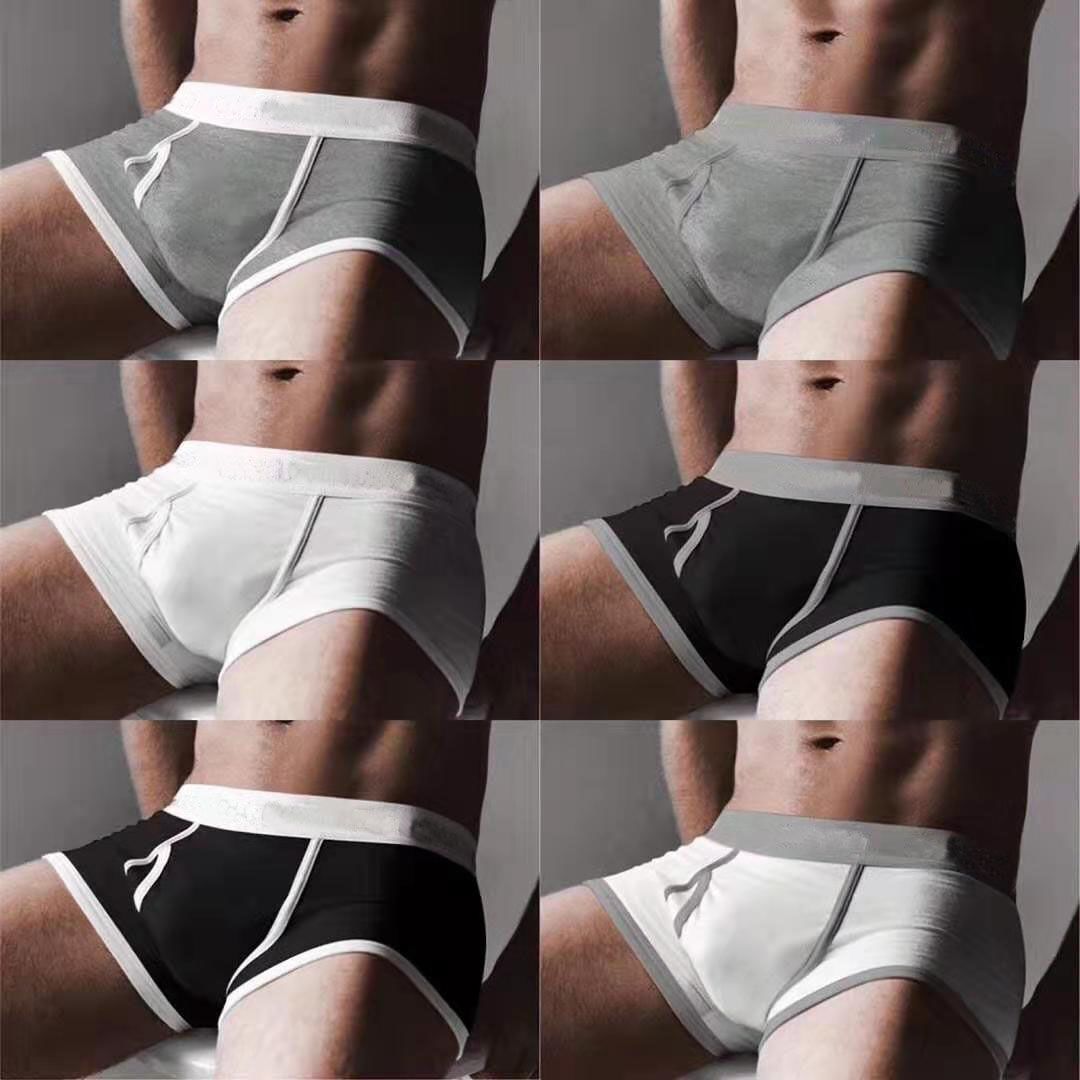 2020 Cotton Luxury Men Boxers Brief Underwear Shorts Sexy Cotton Men Boxers Breathable Mens ...