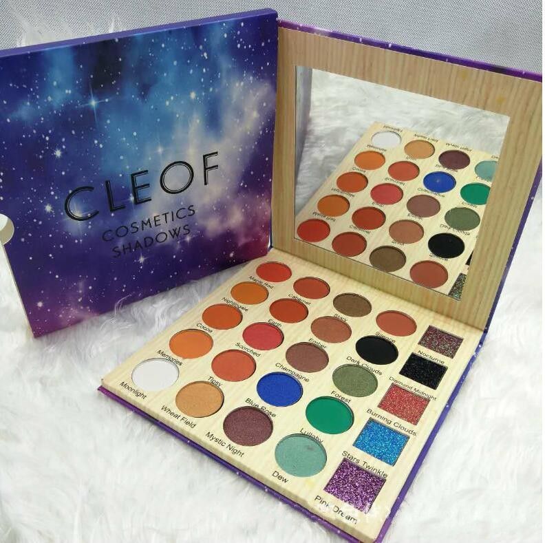 Newest Cleof Eyeshadow Palette Glitter Eye Shadow Pallette CLEOF