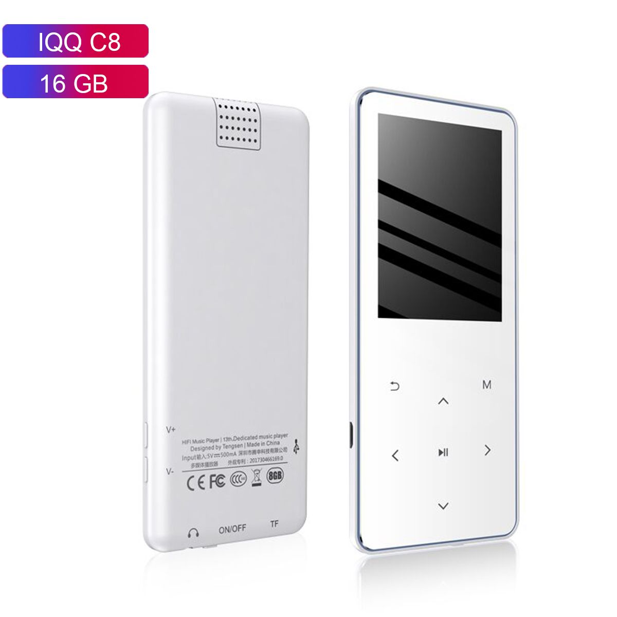 16GB Walkman Bluetooth 4.2 HIFI MP3 Player FM Lossless Recording Touch Screen