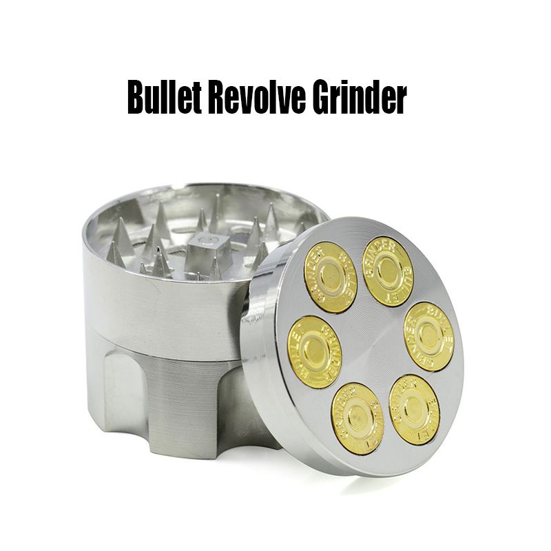 Bullet Revolve Grinder Herb Grinder 40mm Diameter 3 Layers 3 Parts