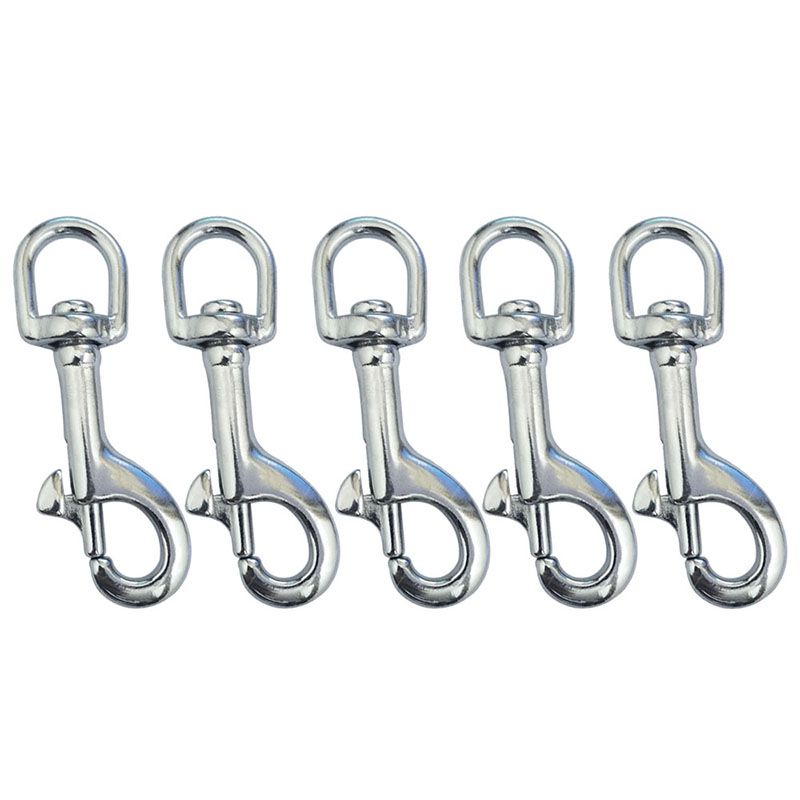 2020 Stainless Steel 70Mm Scuba Diving Clips, Swivel Eye Snap Hook Dive