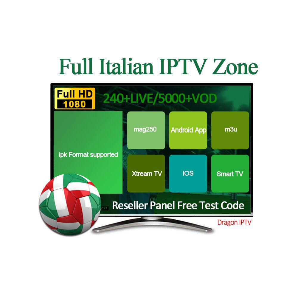 Italia IPTV Subscription for Android TV Box 7000+ Live Channels 2500