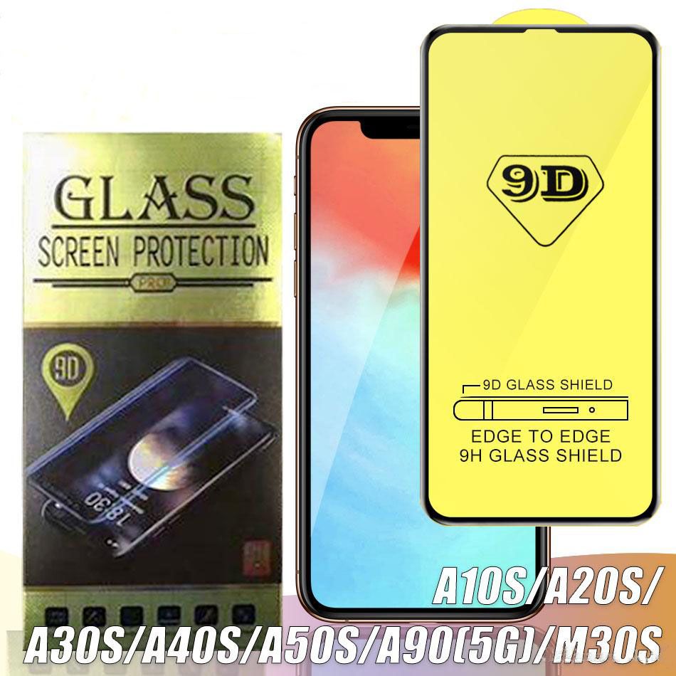 9D Full Curved Tempered Glass For Samsung A40S A30S A20S Screen