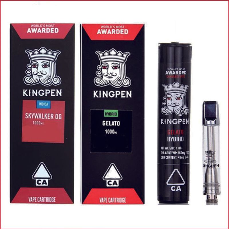 Newest KP Carts Kingpen Vape Cartridges 0.5ml 1.0ml Ceramic Coil Pyrex