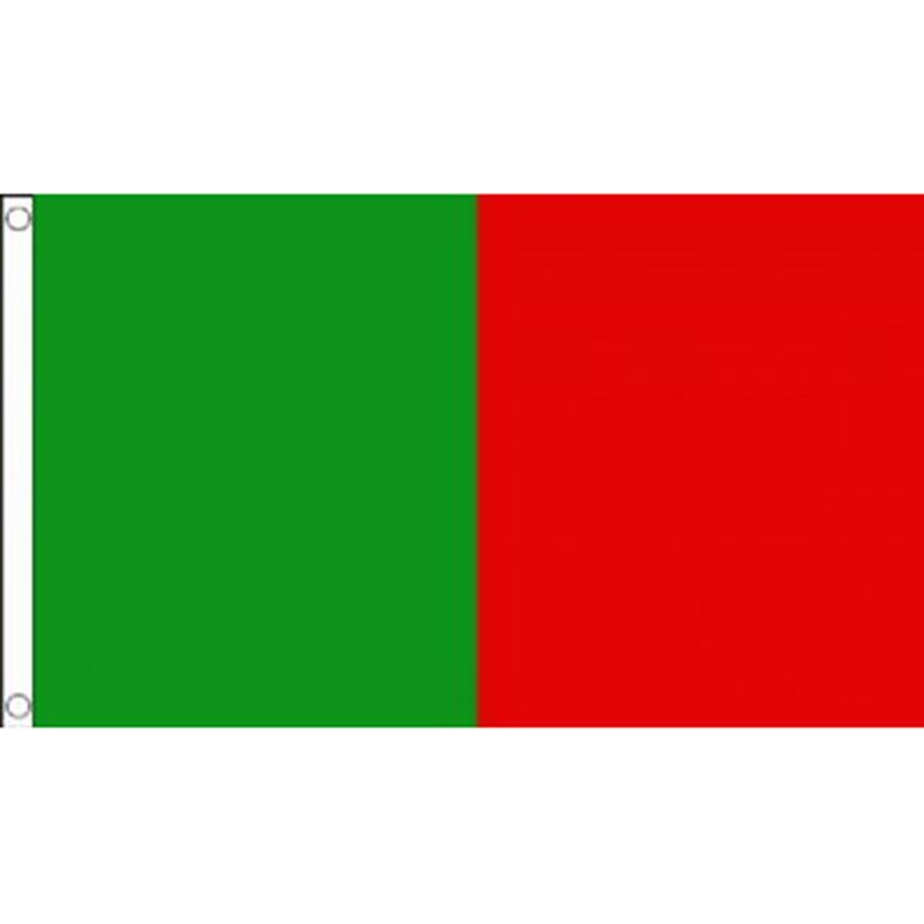 Зелено бело красный флаг с рисунком