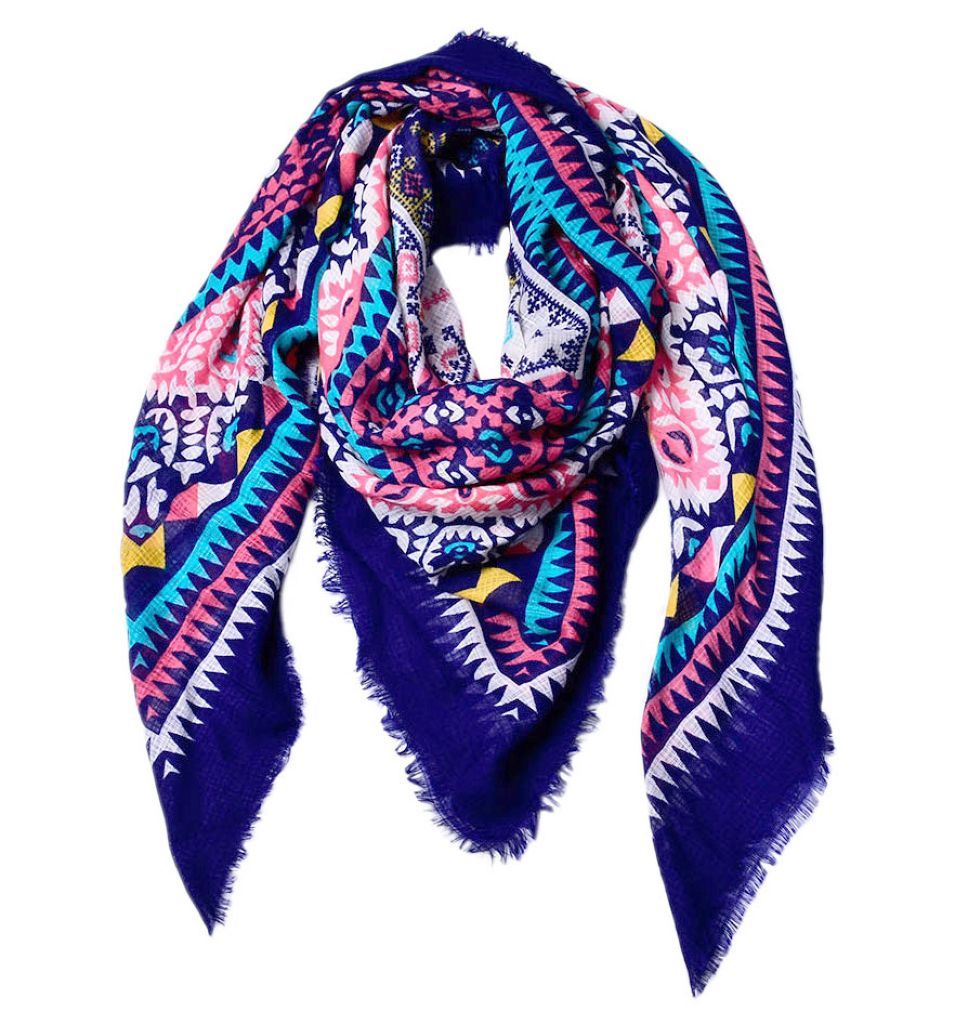 linen square scarf