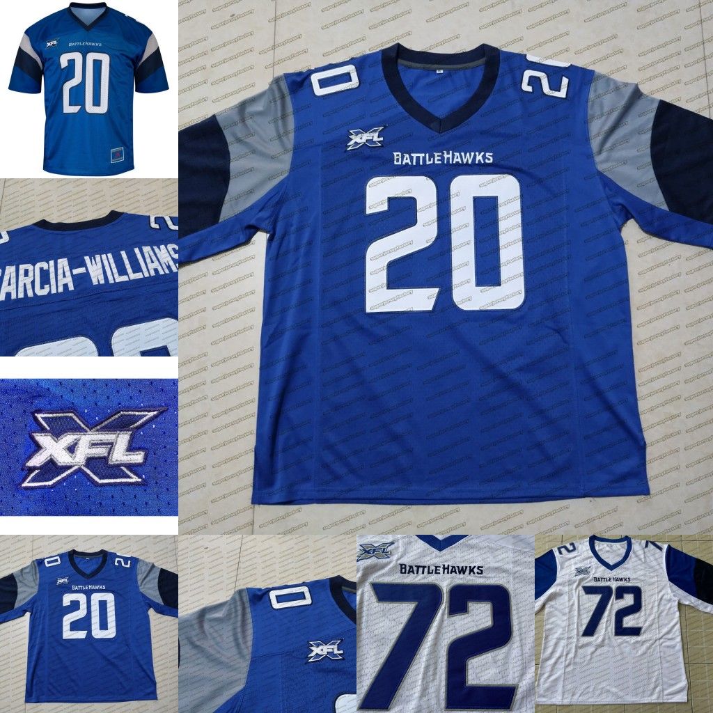 2020 St. Louis BattleHawks XFL Football Jersey Ta'amu Carlton Agudosi