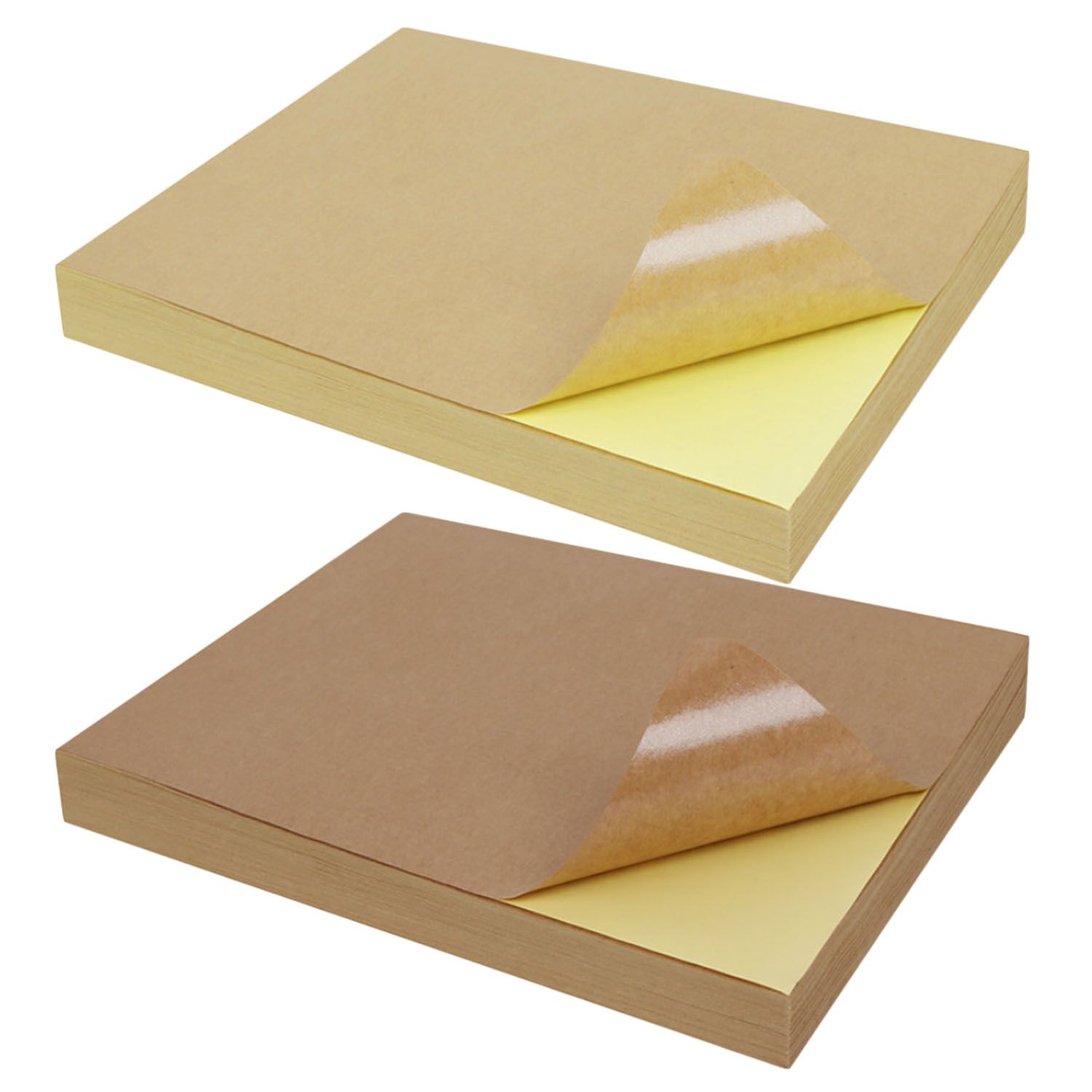 a4 brown kraft paper stickers self adhesive inkjet laser a4 printing