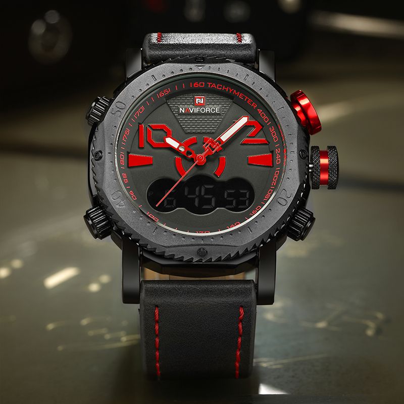 Naviforce Watches Mens Led Analog Top Brand Men Casual Sport Clock Man Leather Waterproof Wrist Watch Relogio Masculino Cool Watches Swiss Watch From Htiancai 73 93 Dhgate Com