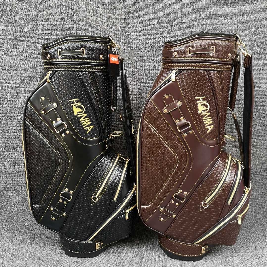 2019 High Quality Woven Golf Bag Leather Golf Staff Bag Honma Golf Cart