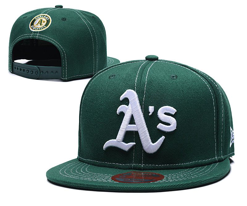 Wholesale Cheap Athletics Green Color Snapback Cap In Baseball Brands ...