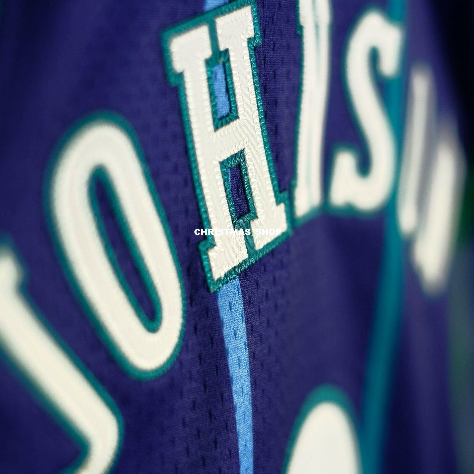 2021 100 Stitched Larry Johnson Mitchell & Ness 94 95 Jersey Mens