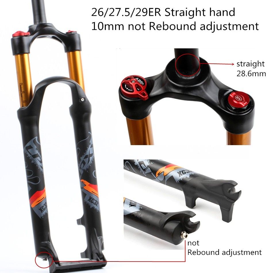 2019 MTB Bicycle Suspension Fork 26inch Fork Straight Conical Lock