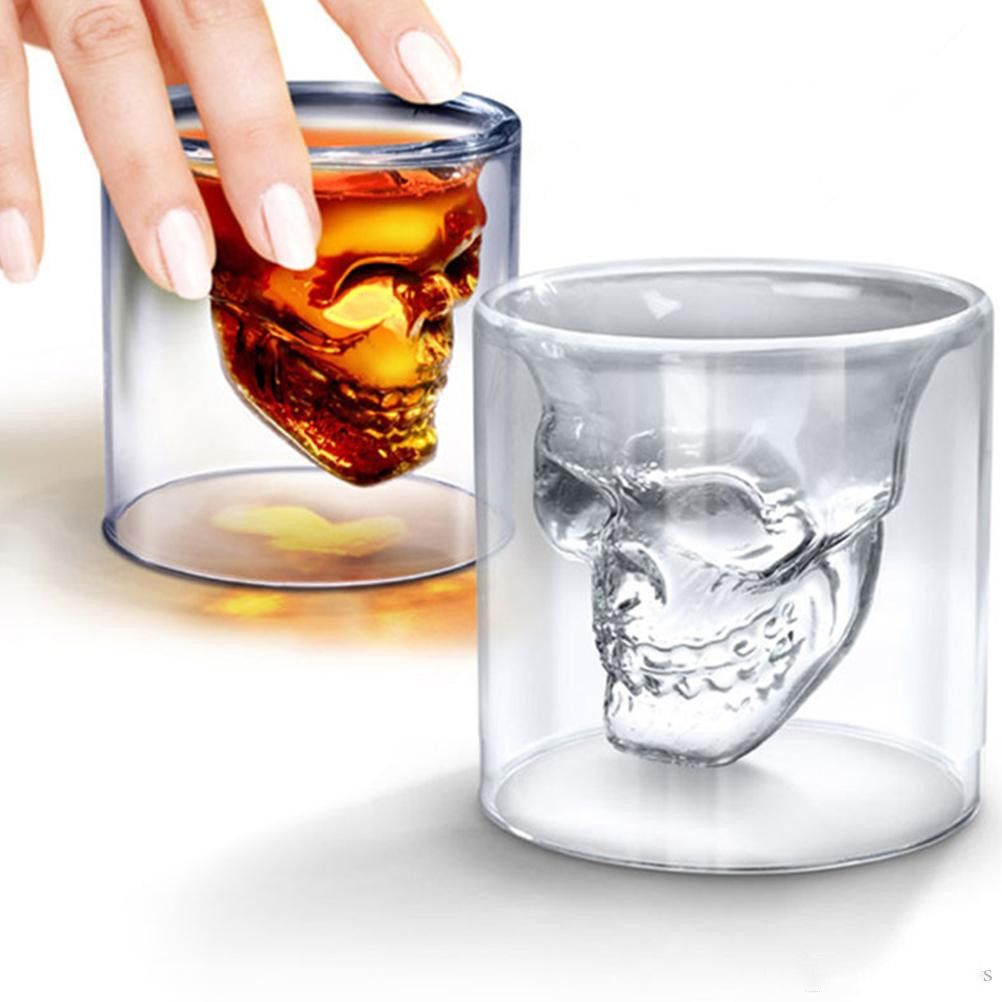 2021 25ML Wine Cup Skull Glass Shot Glass Beer Whiskey Halloween