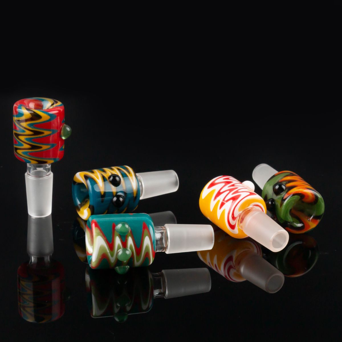 2019 14mm 18mm Herb Slide Dab Pieces Glass Bowls Dry Herb Bowl Bong