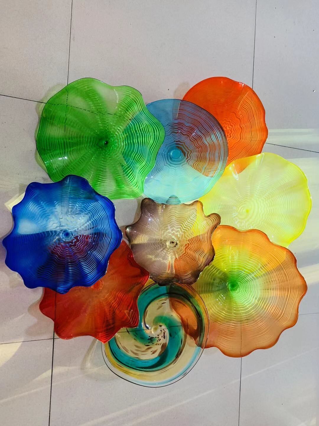 2019 Hot Sale Hand Blown Glass Wall Plates China Factory Outlet Murano