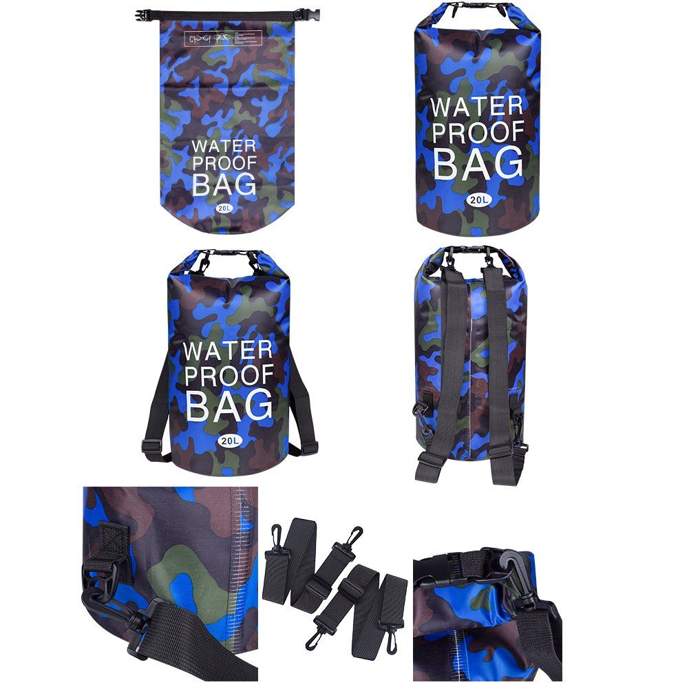 2020 Waterproof Bag Camouflage Dry Bag Camo Compression Sack 2/5/10/20L