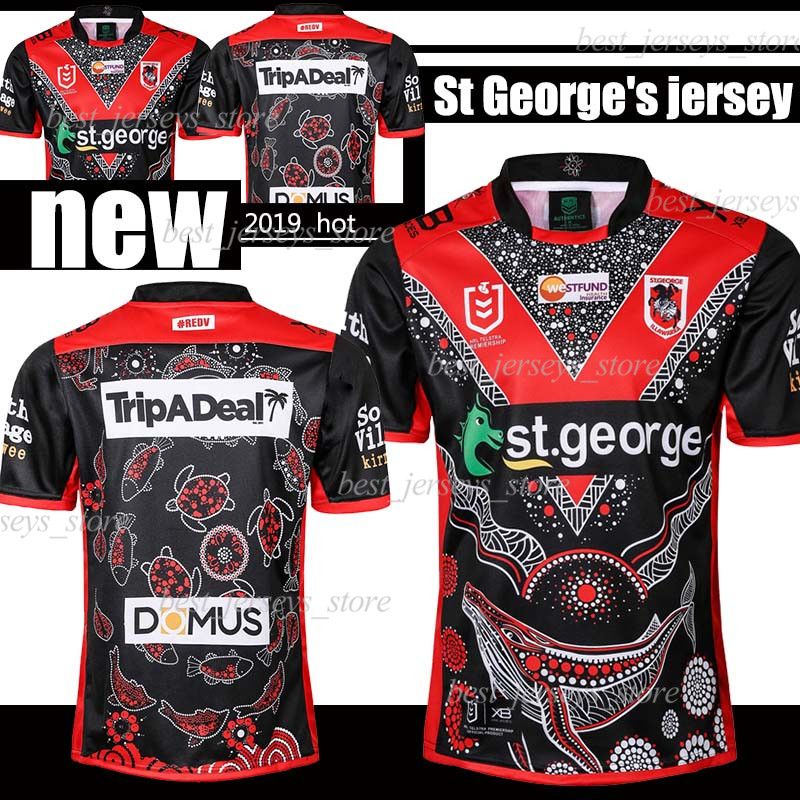 19 20 St Illawarra XBLADES DRAGONS Heroic Edition RUGBY JERSEY