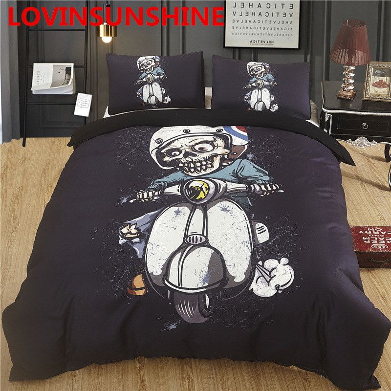 3d Skull Bedding Set King Size Skateboard Duvet Cover Sets 3d Skull Bedding Set King Size Skateboard Duvet Cover Sets Sports Style Bed Linen Ropa De Cama Full Comforter Grey Queen