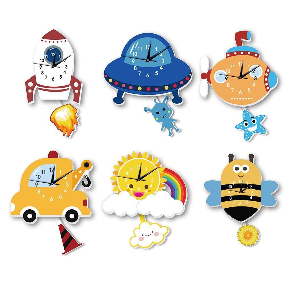 Cute Wall Clock Bedroom Living Room Cartoon Decorative Wall Hanging
