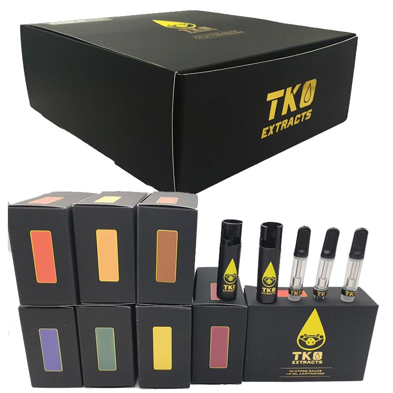 TKO Extracts Sauce Carts 0.8ml Vape Cartridges Packaging Ceramic Coil