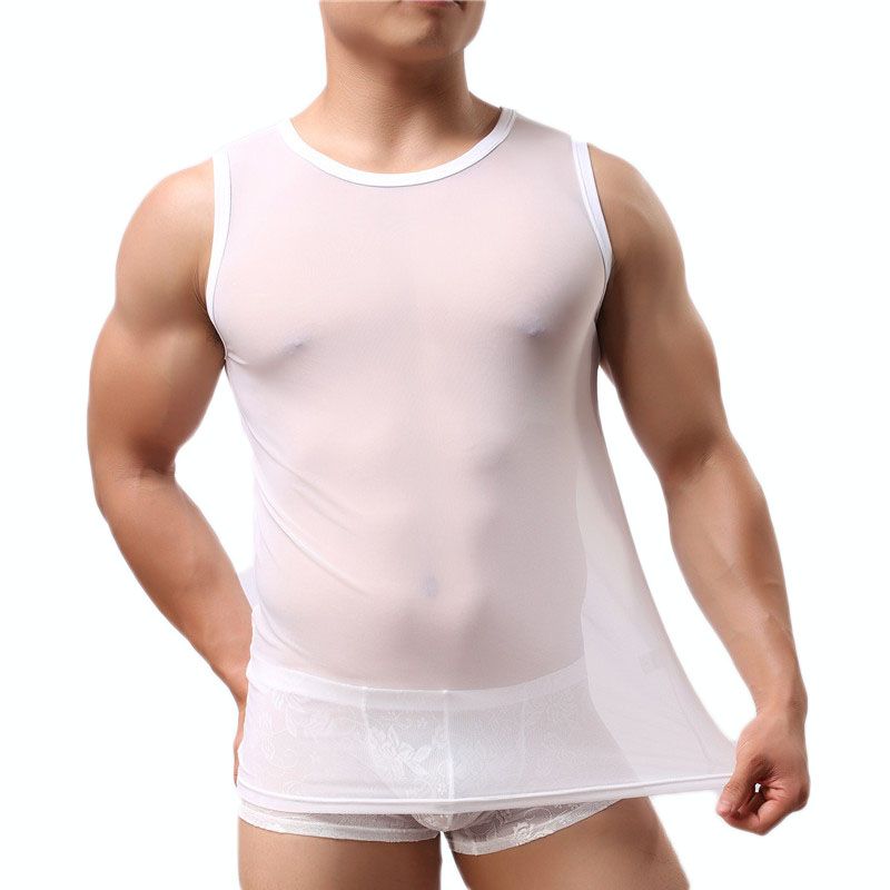 mens spandex undershirt