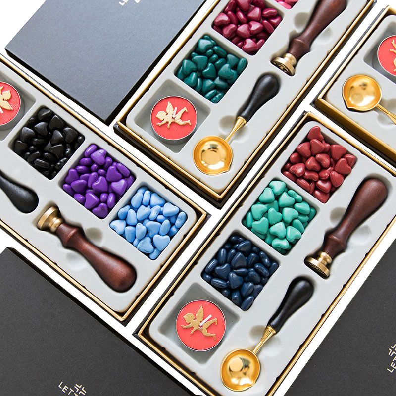 Wholesale Multicolor Retro Sealing Wax Kit Seal Set With Stamp & Fire