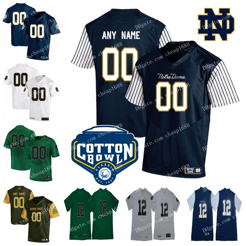 2019 Custom Mens Womens Kids Notre Dame Fighting Irish Shamrock Series