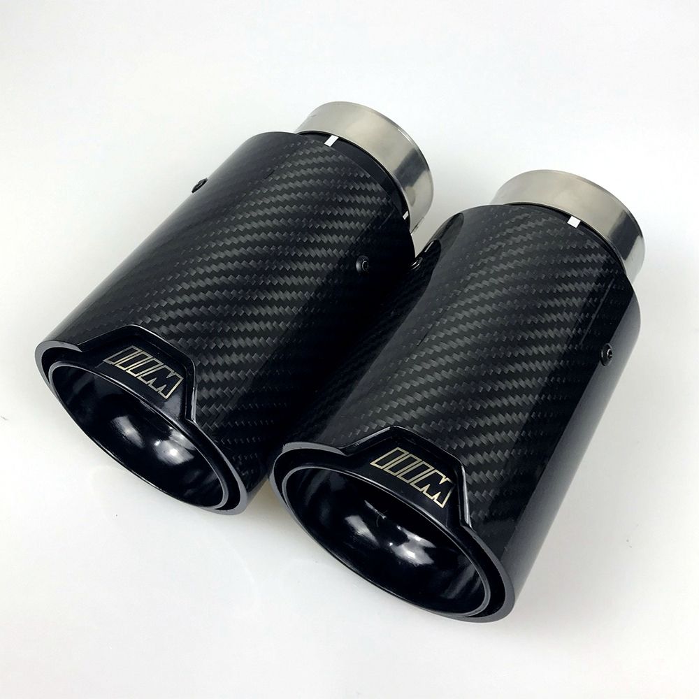2020 Universal M LOGO Carbon Fiber Exhaust Tips For M Performance