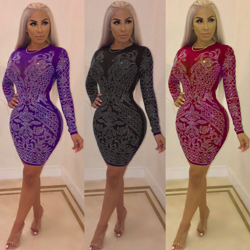 Rhinestone Sheath Dress