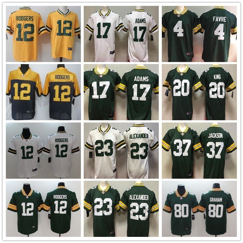 aaron rodgers adult jersey