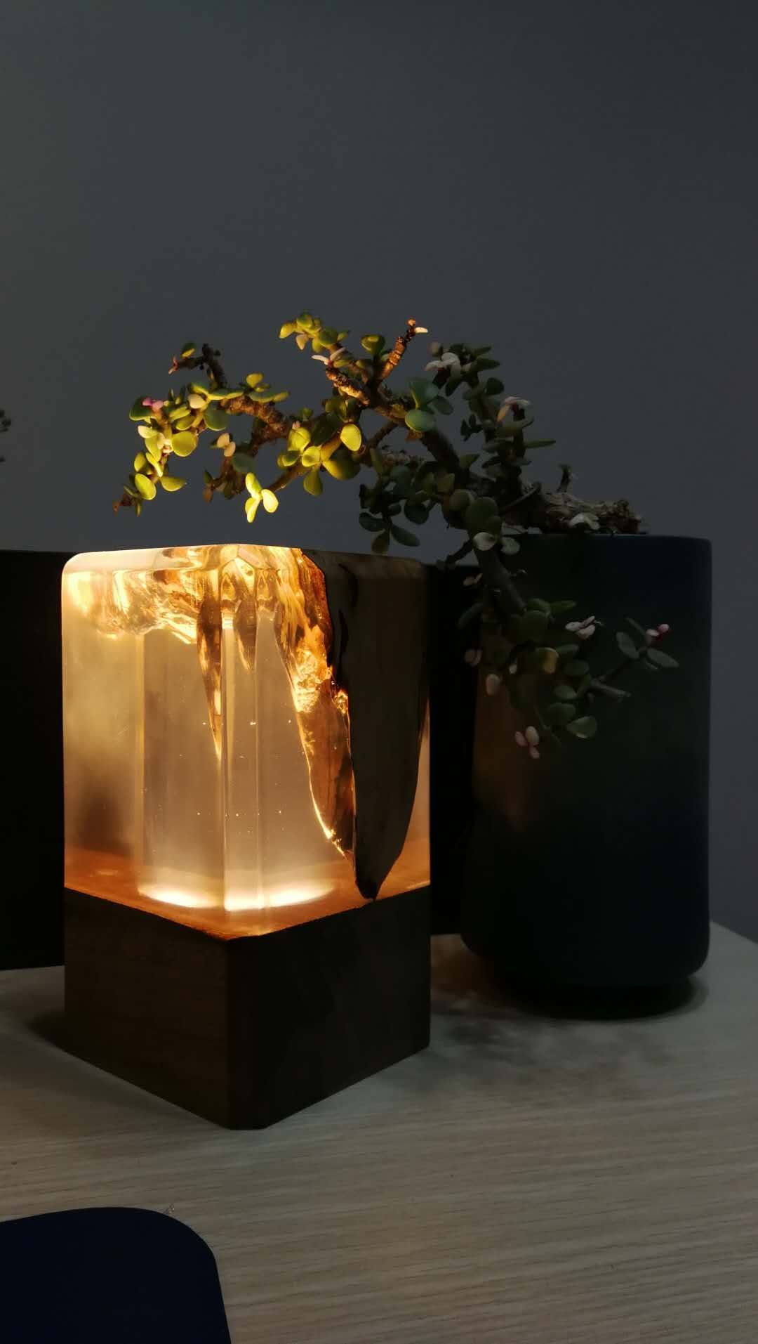 2019 Wood Resin Product Table Lamp Novelty Light Wooden