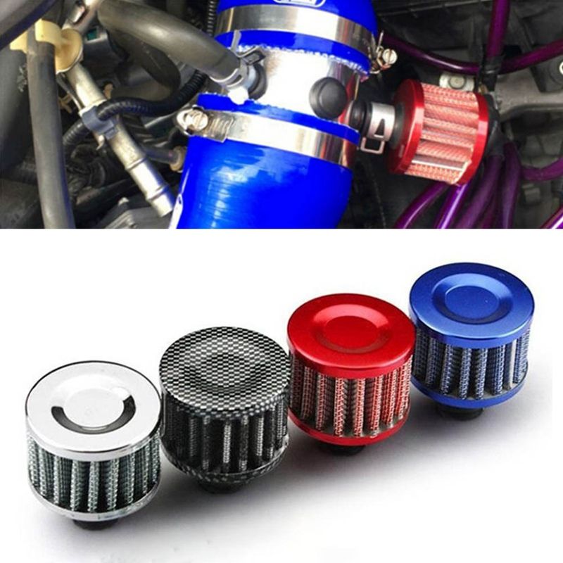 2021 Universal 12mm Motorcycle Oil Cold Air Intakes For Cars Filter Kit Crank Case Vent Cover