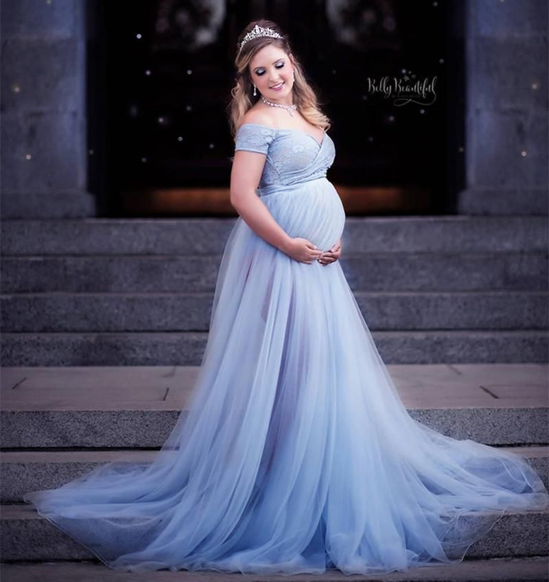 maternity tulle robe