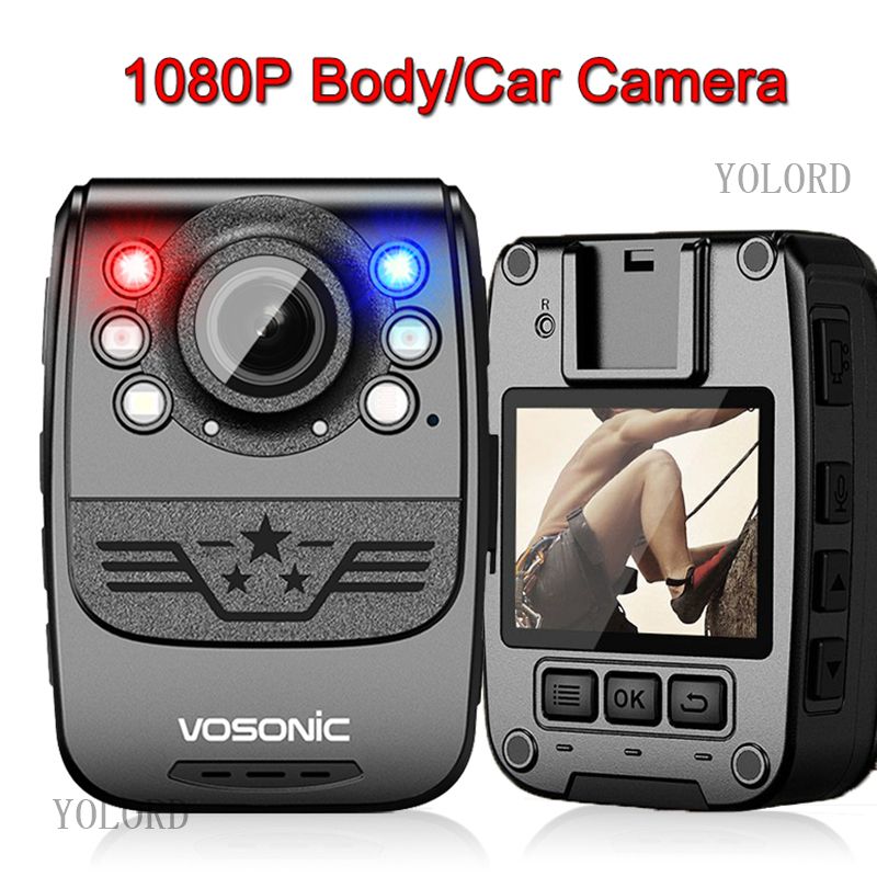 Full HD 1080P 34MP 10hrs Long Recording Time Police Camera Body Cam Security Safe Guard