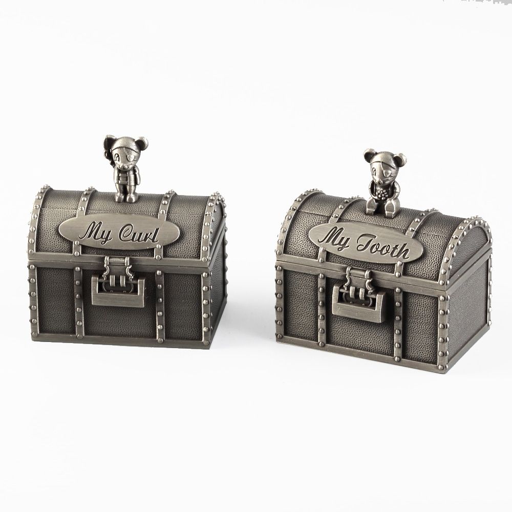 2021 Pirates Treasure Chest Shape First Tooth And First Curl Boxes Baby