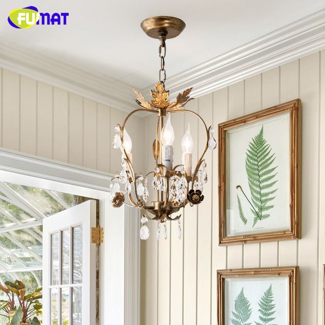 Fumat American Metal Pendant Light Nordic Corridor Fixture Fumat American Metal Pendant Light Nordic Corridor Fixture Creative Led K9 Crystal Lamp Living Room Bed Lamps